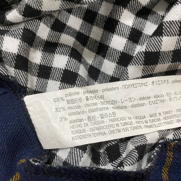 Zara Patchwork Tartan Plaid Mini Skirt - Picture 8 of 8